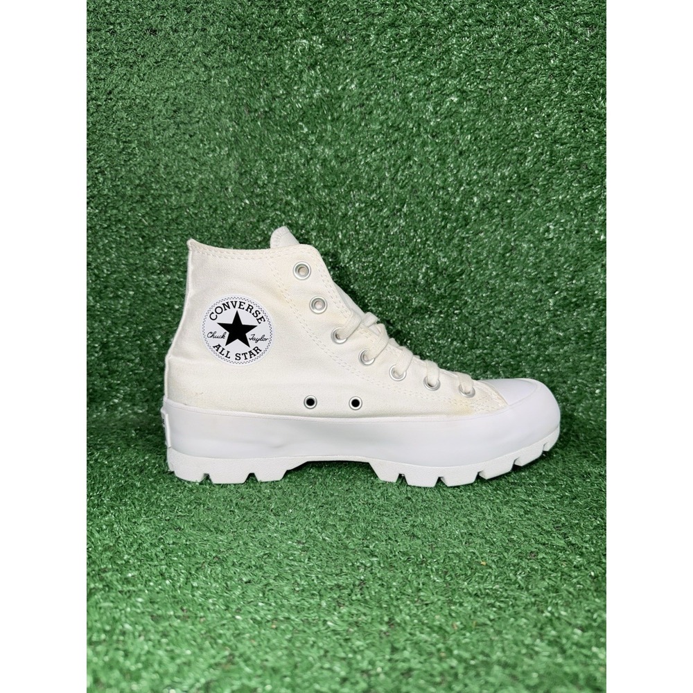 Converse Womens 8 Chuck Taylor All Star Lugged 2.0 White Platform Shoes Sneakers